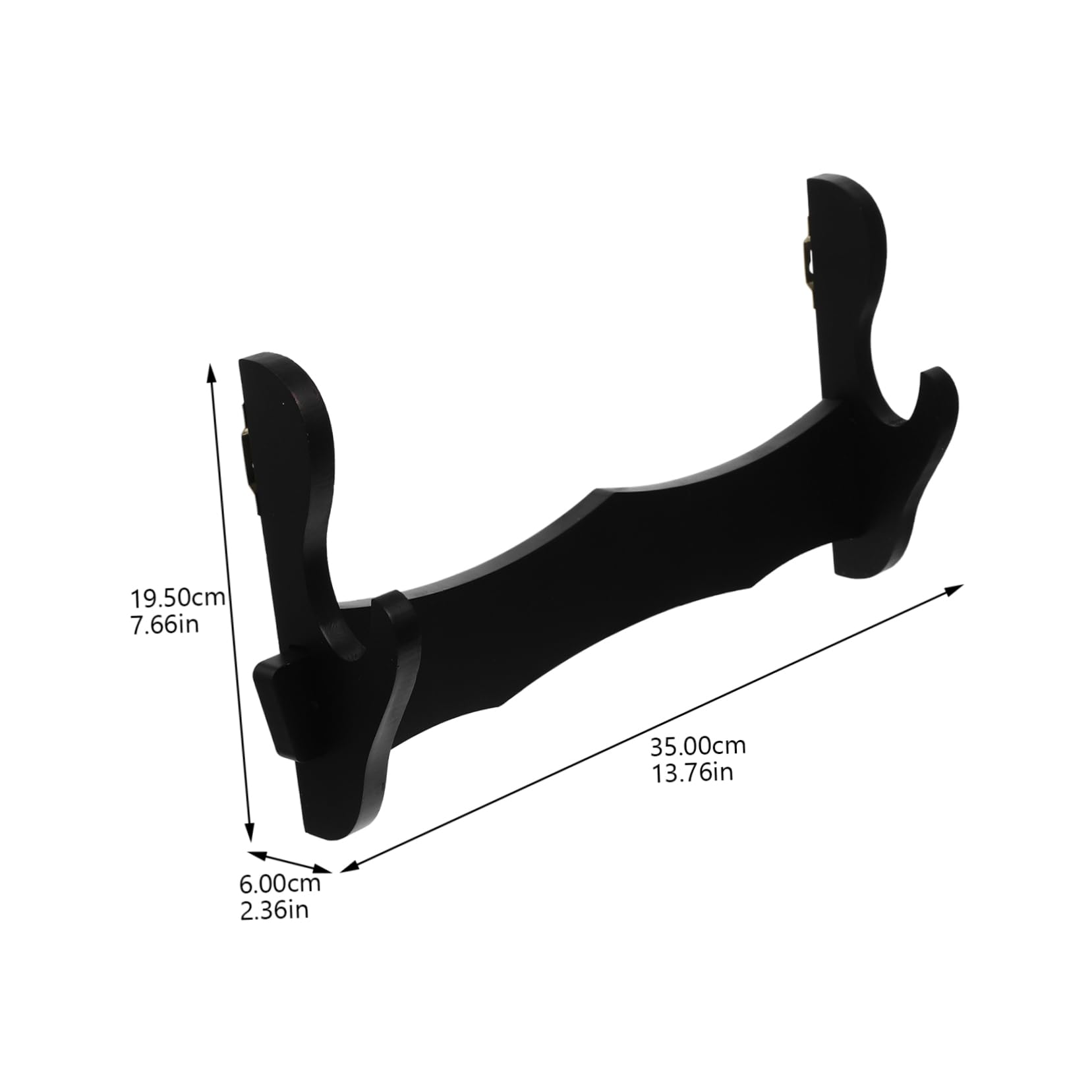 Gogogmee Metal Wall Shelves Display Stand Wall-mounted Flute Holder Rack for Home Decor