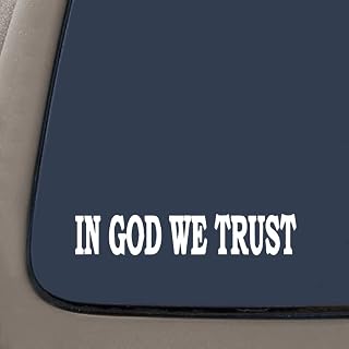 CMI NI173 in God We Trust | Tea Party Second Amendment | 8.5x1.5 Inch | Premium Quality Decal Sticker Christian