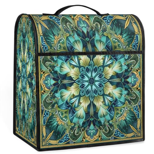 Kitchen Aid Mixer Cover Compatible with 6-8 Quarts, Cover for Ktchen Aid Stand Mixer, Kitchen Aid Dust Cover for Mixers, Kitchen Aid Bowl Lift Mixer Appliance Covers Pattern Mandala Colorful