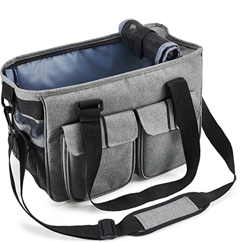 Pettom Dog Carrier Pet Airline Approved Cat Travel Bag with Fleece Mat Pet