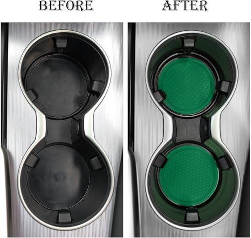 image for SINGARO Car Cup Coaster, 4PCS Universal Non-Slip Cup Holders Embedded 