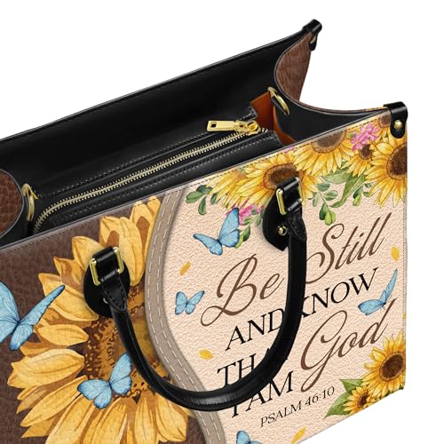 Personalized Christian Leather Handbag for Women, Custom Name Church Bag, Unique Gift for God Lovers, Gift for Christmas4