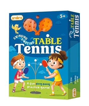 Arobro's Swinging Swaying Table Tennis Set with 2 Racquets, 3 TT Balls and Other Necessary Equipments to Assemble the Toy