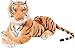Produktbild BRUBAKER Tiger braun 75 cm liegend Stofftier Plüschtier
