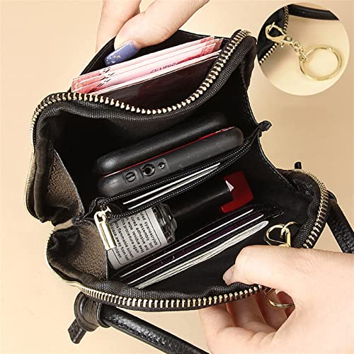 Women's Genuine Leather Handbags One-Shoulder Slant-Span Small Bag Mobile Phone Bag Mini (Color : 03, Size : 14.5 * 20cm)2