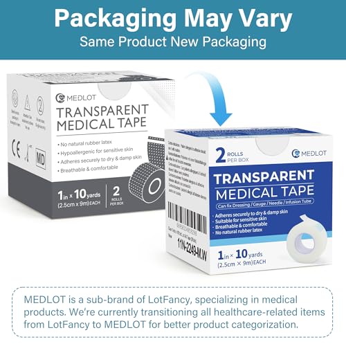 image for LotFancy Transparent Medical Tape 1