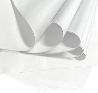 125 Sheets 20" x 30" Acid-Free Wrapping Tissue Paper, Large White Unbuffered No Lignin Archival Tissue Paper, No Acid Paper for Long-Term Packaging Storing Clothes Textiles Linens Present Wrap