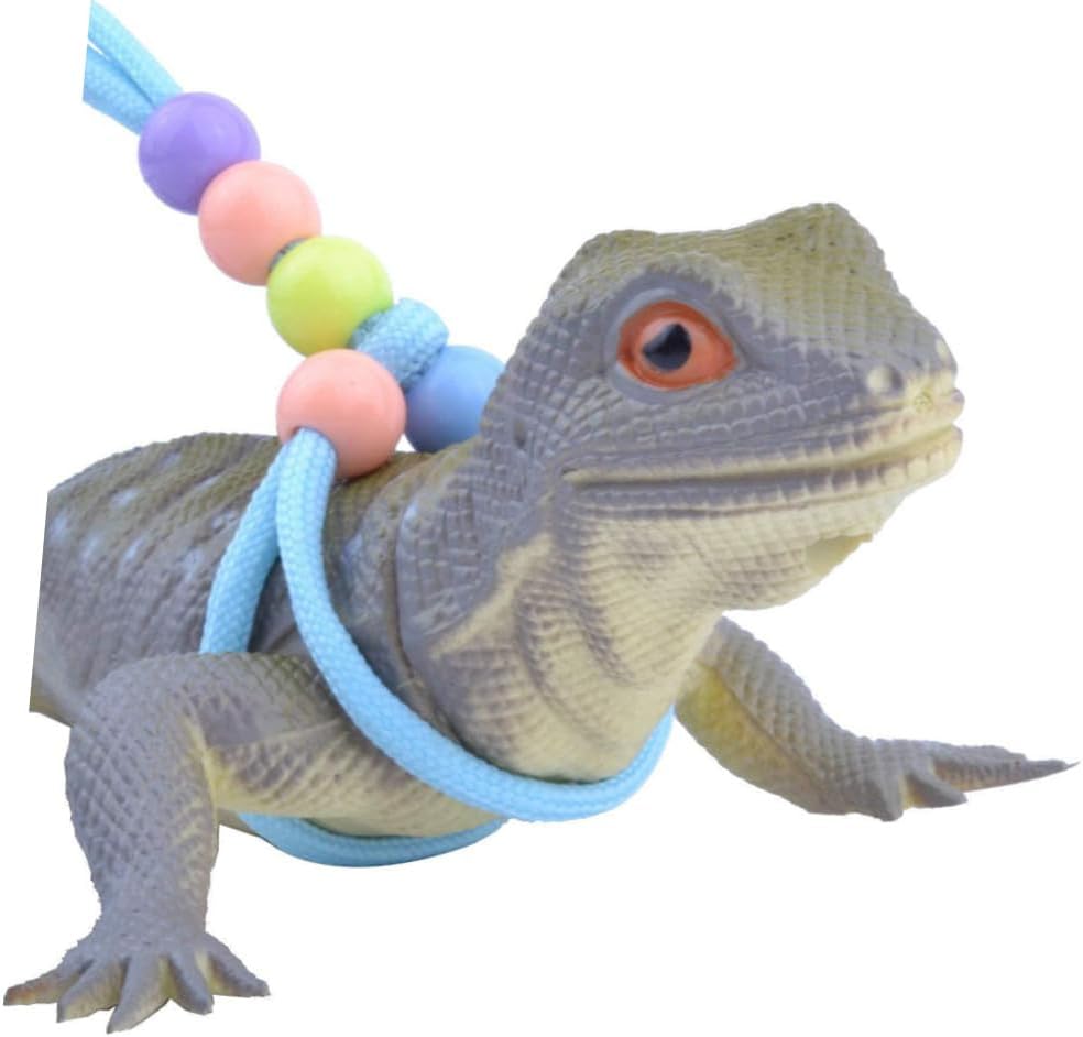 COLLBATH 1pc Lizard Traction Rope Noctilucence Leash for Small Pets Crawling Pets Hauling Cable Easy to Use and Store Bright Design for Outdoor Activities Random Color