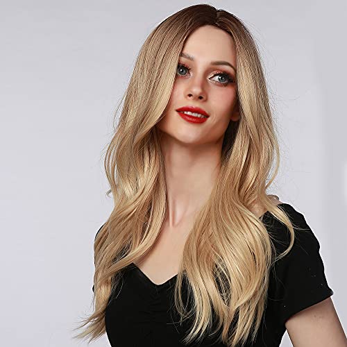 HAIRCUBE Parrucche ricci lunghi marroni Parrucche