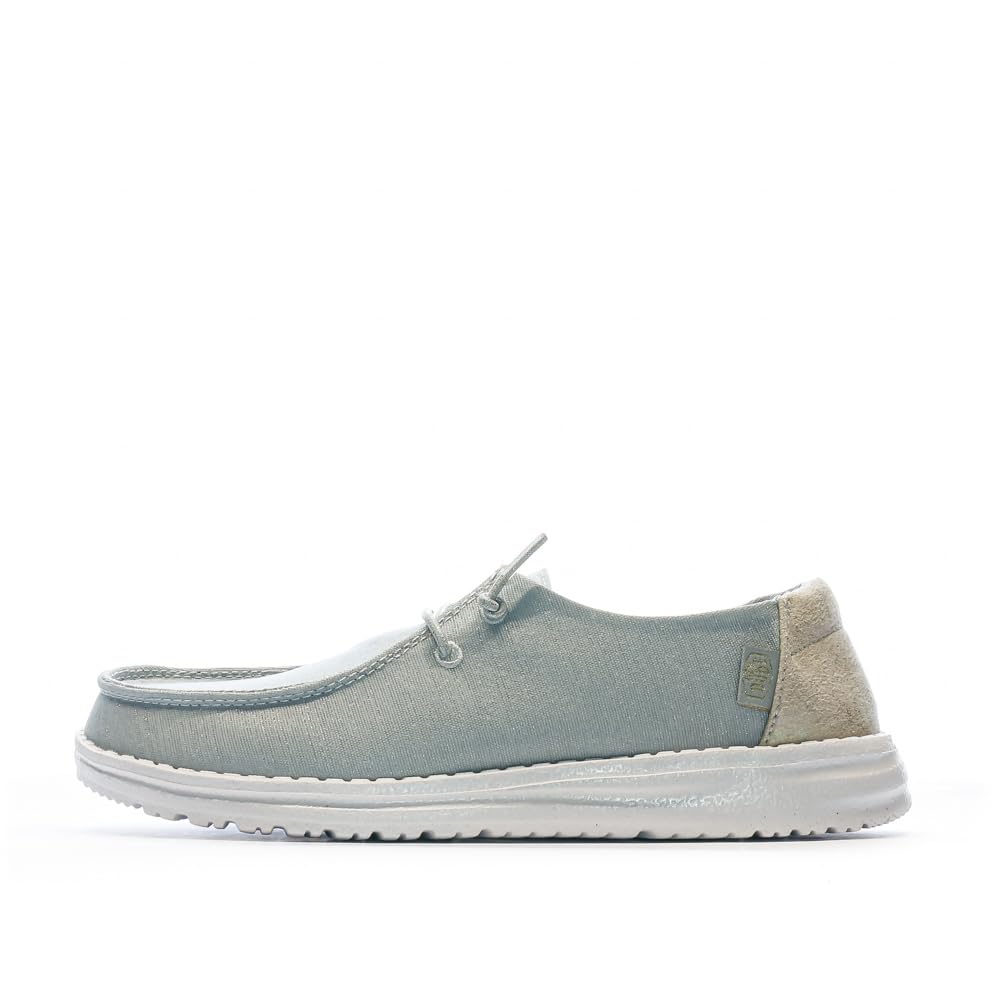 HEYDUDE Women's Wendy Glitter Smoke Quartz Size 5 | Women's Shoes | Women's Slip On Shoes | Comfortable &amp; Light-Weight