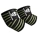 Gymreapers Weightlifting Elbow Wraps (1 Pair) - Flexible 40' Elbow Compression Strap & Joint Support Brace - For Bench Press, Powerlifting, and Pressing (Green)