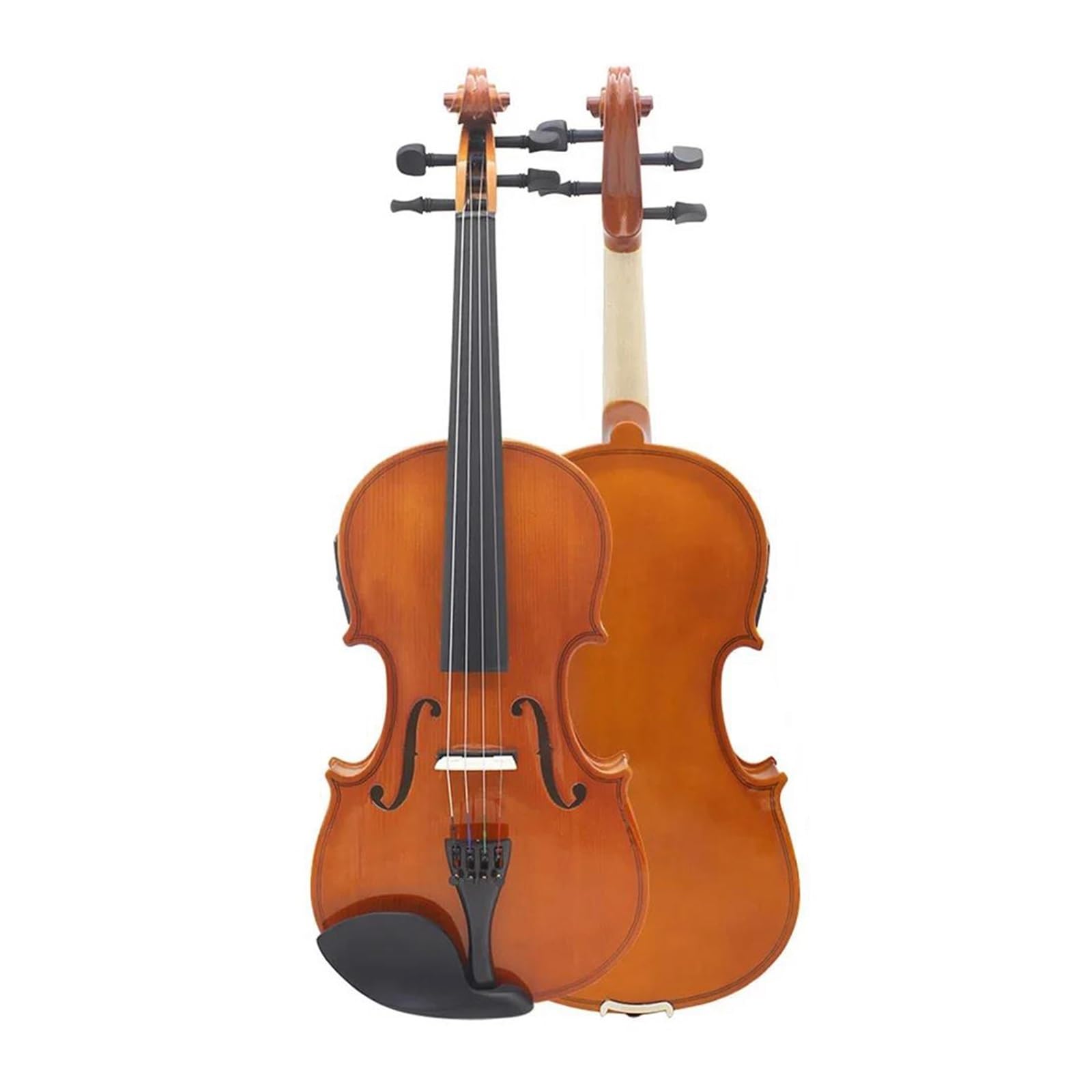 Skrzypce Instrumenty Muzyczne Zestaw Skrzypiec Elektrycznych EQ 4/4 Ręcznie Robiony Do Występów Instrumenty Strunowe(Log color)