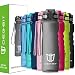 DB DEGBIT Leak Proof Motivational Water Bottle, 1 Liter BPA Free Tritan Plastic Sports Water Bottles with Time Marker & Filter & Lock Lid, Reusable Gym Bottle Ideal for Running, Cycling, Travel & Mo