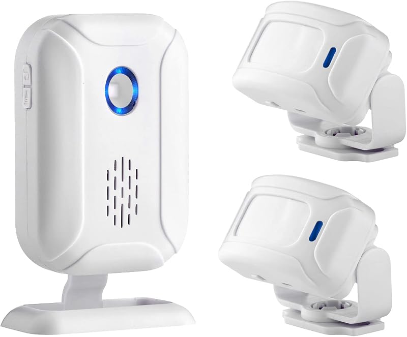 Timbre de puerta con sensor de movimiento Hendun para negocios, timbre comercial | Zumbador inalámbrico con Sensor de puerta de bienvenida para venta al por menor, Monitor de seguridad para personas mayores sonámbulo, Detector de movimiento Pir, alarma para interior de casa