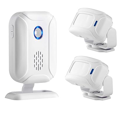Motion Sensor Door Chime for Business, Commercial Music Doorbell, Retail Store Welcome Buzzer, Sleepwalker Elderly Toddler Safety Monitor, Pir Detector Alarm, Caregiver Reminder