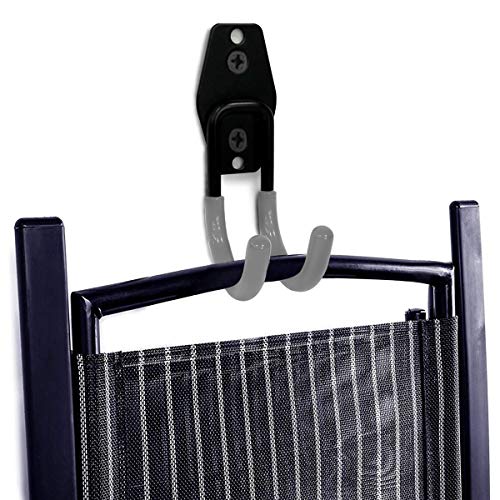 2 Pack Garage Storage Utility Hooks，Garage Garden Tool Organizer，Steel Wall Mount Hooks, Garden Small U Hooks (Black) (Type O-Gray) #TOP6