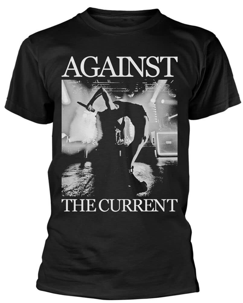 Dehen Unisex Black Against The Current Back Bend T-Shirt - S L