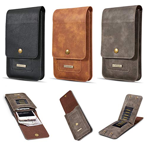 Étui en cuir véritable de qualité supérieure DG. MING compatible Samsung Note10+ et Galaxy A20S - 6