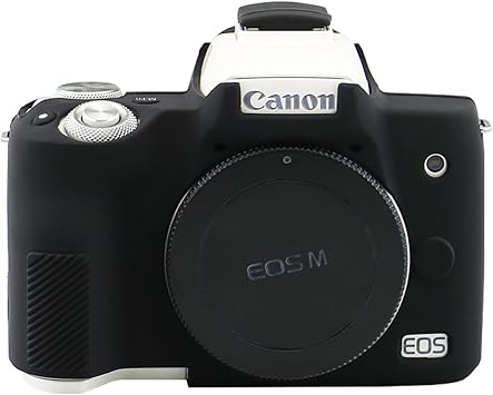 Easy Hood Camera Case Protective Cover for Canon EOS R50 CameraBlack | Soft Silicone, Buttons Marking, Anti-Scratch, Dustproof, Shockproof,Slim Fit, Lightweight, Camera Body Skin Protective Cover