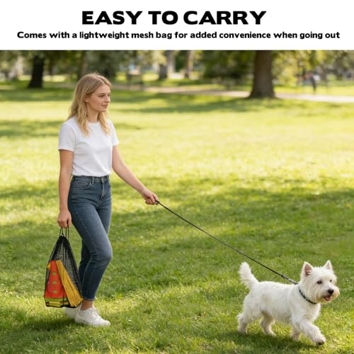 image for HFYZZ Dog Agility Hurdle Cone Set, 10er 12.5Inch Color Agility Cones a