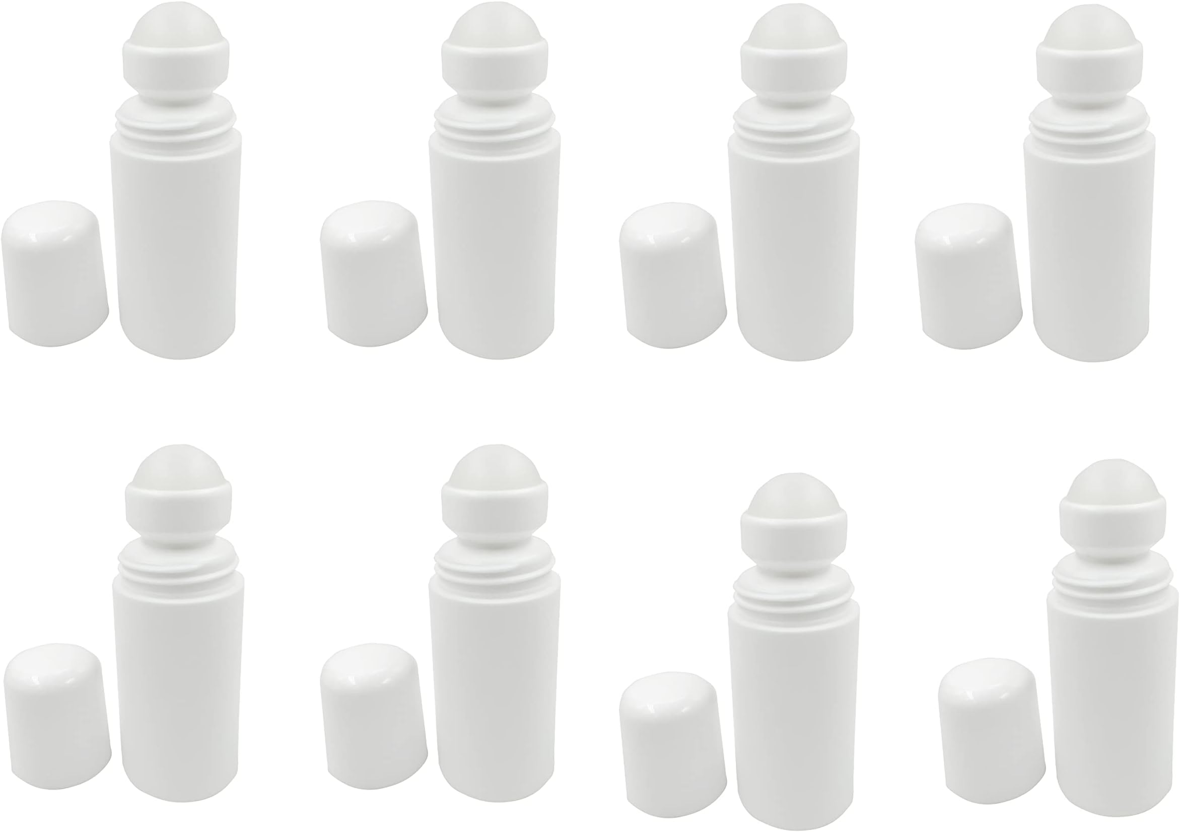 Hunky Dory 10pcs 50ml Empty Plastic Deodorant Roll on Containers Lip Balm Tubes for Lipstick, Crayon,chapstick,homemade Lip Balm, Beauty use