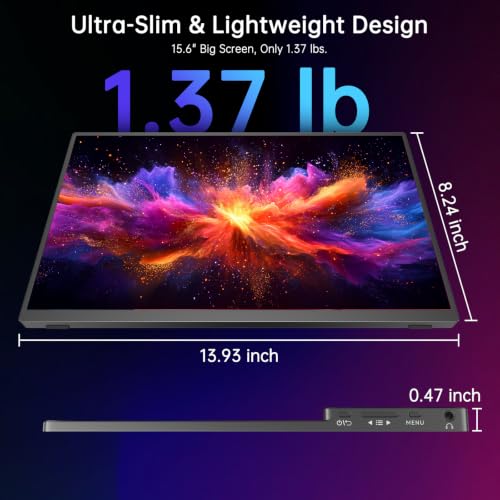 Image of 15.6 inch Portable Monitor Touchscreen FHD Laptop Screen Extender for Laptop