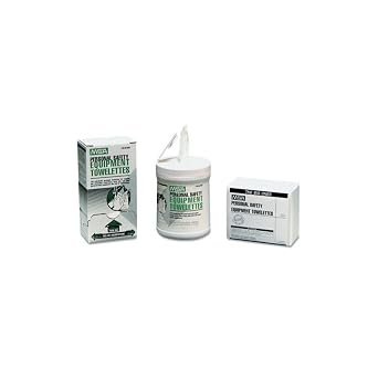 MSA Personal Safety Equipment Towelettes, White, Pack of 100 Wipes