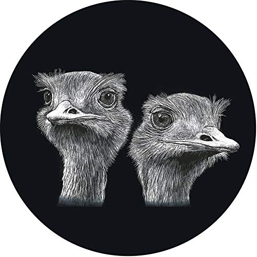 Capa Personalizada para Estepe Ecosport Crossfox Estampa Avestruz CN1090 - Lorben