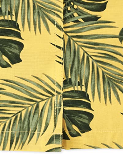 The Children's Place Boys Short Sleeve Button Down Shirt, Sunset Gold, Medium (7/8) #TOP4