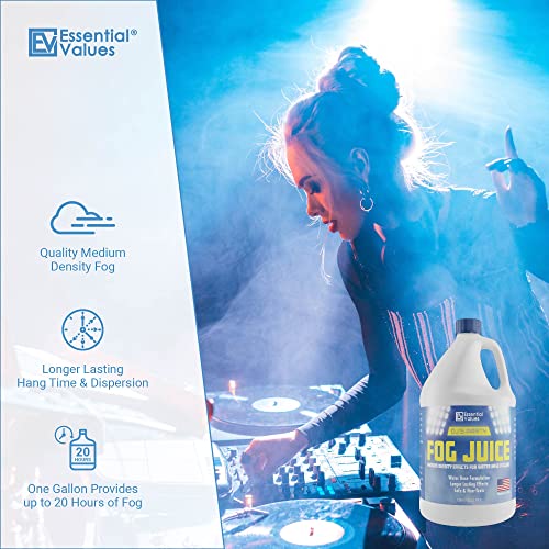 Smoke Machine Fog, Fluid For Fogging Machines – Fog Juice That Produces Long-Lasting Medium Density Smoke For Water-Based Foggers, For 400-1500 Watt Machines #TOP2