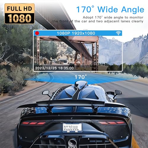 360° Dash Cam 4 Channel 5G WiFi & APP Control, Free 64GB Card, TOPGOOSE 2K FHD Front and Rear Inside, Left Right Dash Camera for Cars, G-Sensor, Loop Recording, 24H Parking Mode by TOPGOOSE - Used condition - Image 8