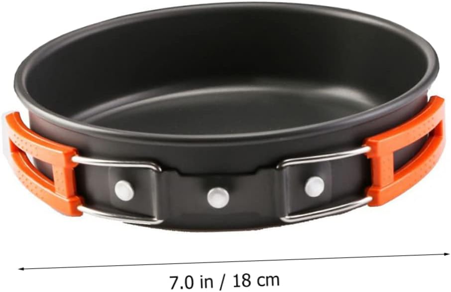 1Set Lightweight Camping Cooking Durable Alloy Outdoor Cookware for Picnics Hiking and Camping Portable and Easy to Clean Camping Utensils
