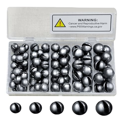 SANWEAL 120Pcs/200Pcs Pesos de Pesca Chumbadas - Pesos de Pesca de Espingarda Divididos Premium Chum