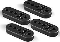 GRTZSFH Universal Rubber Exhaust Hangers 4-Pack - 0.47" 4-Hole Muffler Mounts, Vibration Absorbing for Cars Trucks SUVs