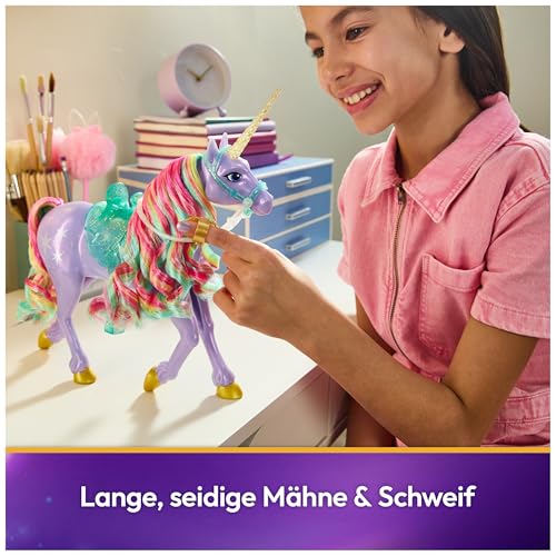 Unicorn Academy Einhorn Wildstar - 28 cm groß, Original-Einhorn von Sophia zur Netflix-Serie, mit echter Mähne und Schweif… – Ansicht 3
