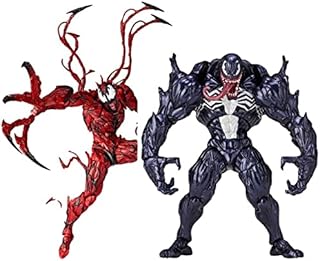 Hnjxyh Venom Action Figure, Venom Let There Be Carnage Gaming Action Figures, Bend and Flex Action Figures Venom Toys, Hot Toys Venom Carnage Toy, PVC Model Statue Toys Desktop Ornaments-1 Set