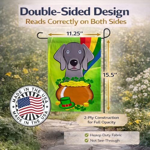 Drapeau de jardin Weimaraner durable pour afficher votre passion des chiens