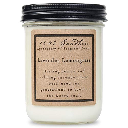 1803 Candles - 14 Oz. Jar Soy Candles - (Lavender Lemongrass) #TOP12