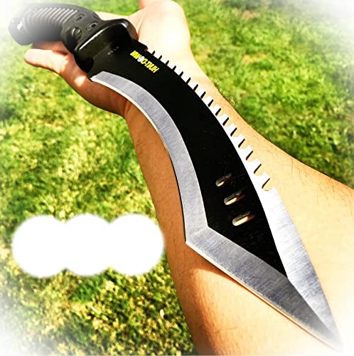New 15.5" Kukri Hunting Survival Fixed Blade Machete Tactical Knife Sword New Camping Outdoor Pro Tactical Elite Knife Blda-0777 #TOP17