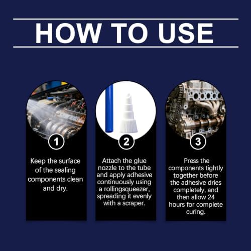 Automotive Engine High Temperature Sealant, Engine High Temp Sealant, Multi-Purpose Permanent Leak Sealing, Easy DIY Car Repair，2PCS — view 6