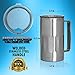 Stainless Steel Beer Mug with Lid - 20 Ounce Double Walled Vacuum Insulated Beer Mug by Maxam - Shatterproof and Spill Resistant (1)