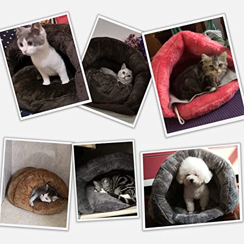Cama confortável e confortável para animais de estimação,Cama de ninho de Pelúcia Aconchegante Premi