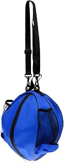 Bolsa de transporte impermeable para baloncesto + correa de hombro ajustable, color azul