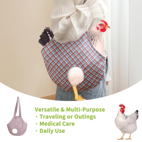 NeoBusy Pacote com 2 bolsas para frango – Bolsa de transporte de frango portátil e versátil de 33,5