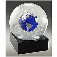 CoolSnowGlobes Snow Globe Blue Earth