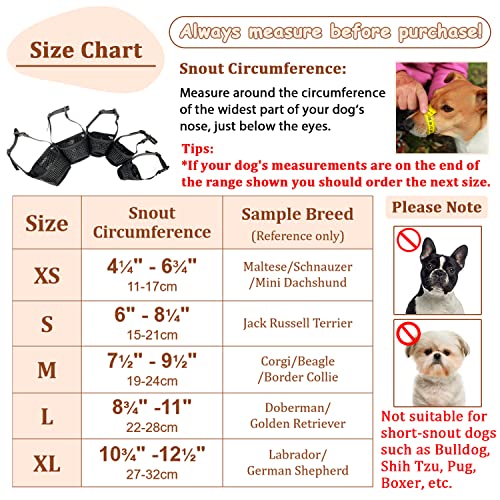 Dog Muzzle, Breathable Mesh Muzzles For Small Medium Large Dogs, Chihuahua Muzzle For Biting And Chewing, Adjustable Puppy Muzzle For Jack Russell Terrier, Dachshund, Beagle, Labrador Retriever #TOP2