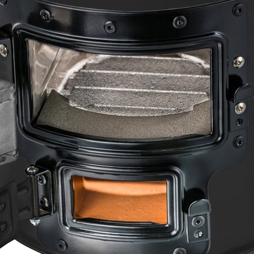 Foto von BBQ-Toro Raketenofen RAKETE #2, Schwarz | Rocket Stove für Dutch Oven, Grillpfannen & vieles mehr | Rocketstove mit Brennholzgestell und Zuluftöffnungen | Feuerstelle Für Holz, Holzkohle & Pellets