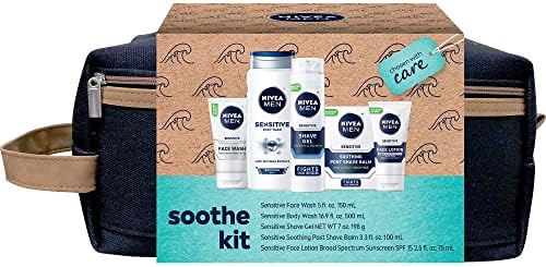 NIVEA MEN Complete Collection Skin Care Set for Sensitive Skin, 5 Piece Set