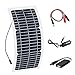 XINPUGUANG 10W 12V Flexible Solar Panel Monocrystalline Photovoltaic PV Module with DC Alligator Clip Cable for RV Boat Cabin Tent Car Trucks Trailers