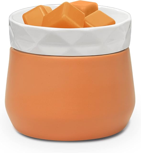 SALUBRITO Electric Wax Burner Ceramic, 3 in 1 Wax Melt Burner for Scented Wax, Essential Oils, Candle, Oil Burner for Home Bedroom Office